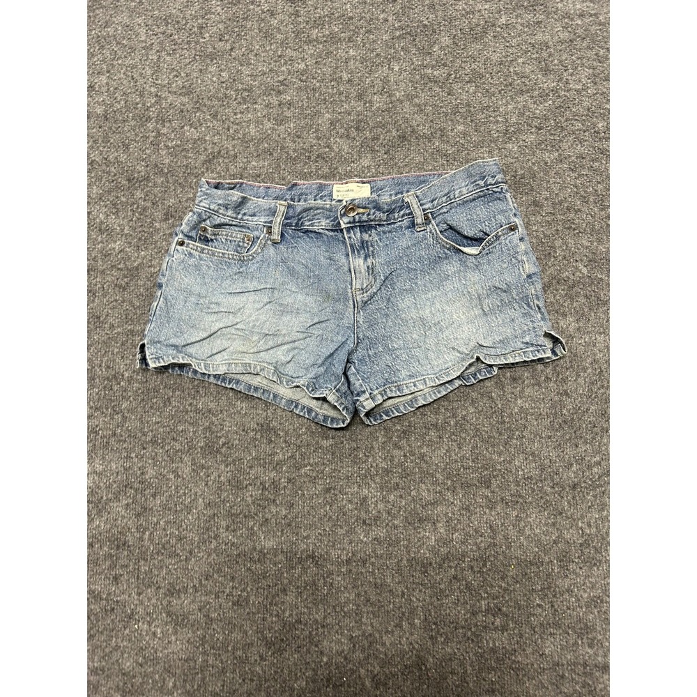 Bluenotes Denim Shorts Womens Size 7 Light Wash Blue Low Rise Mini Jean Casual